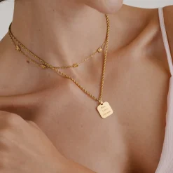 Mom, I am a rich man Necklace Gold