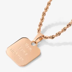 Mom, I am a rich man Necklace Roségold