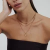 Monstera Leaf Necklace Roségold