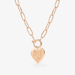 More Self-Love Oval Links Necklace Set Roségold