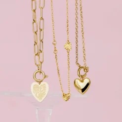 More Self-Love Oval Links Necklace Set Silber