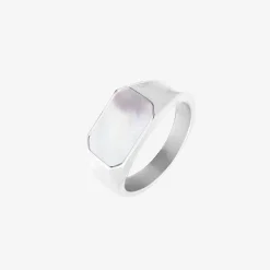Mother of Pearls Ring Silber