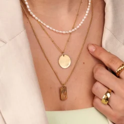 Mother u0026 Daughter Necklace Bundle Gold