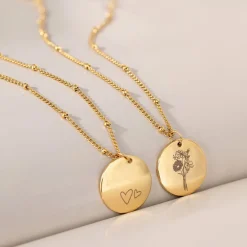 Mother u0026 Daughter Necklace Bundle Gold