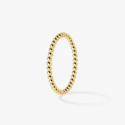 Narrow Sphere Ring Gold