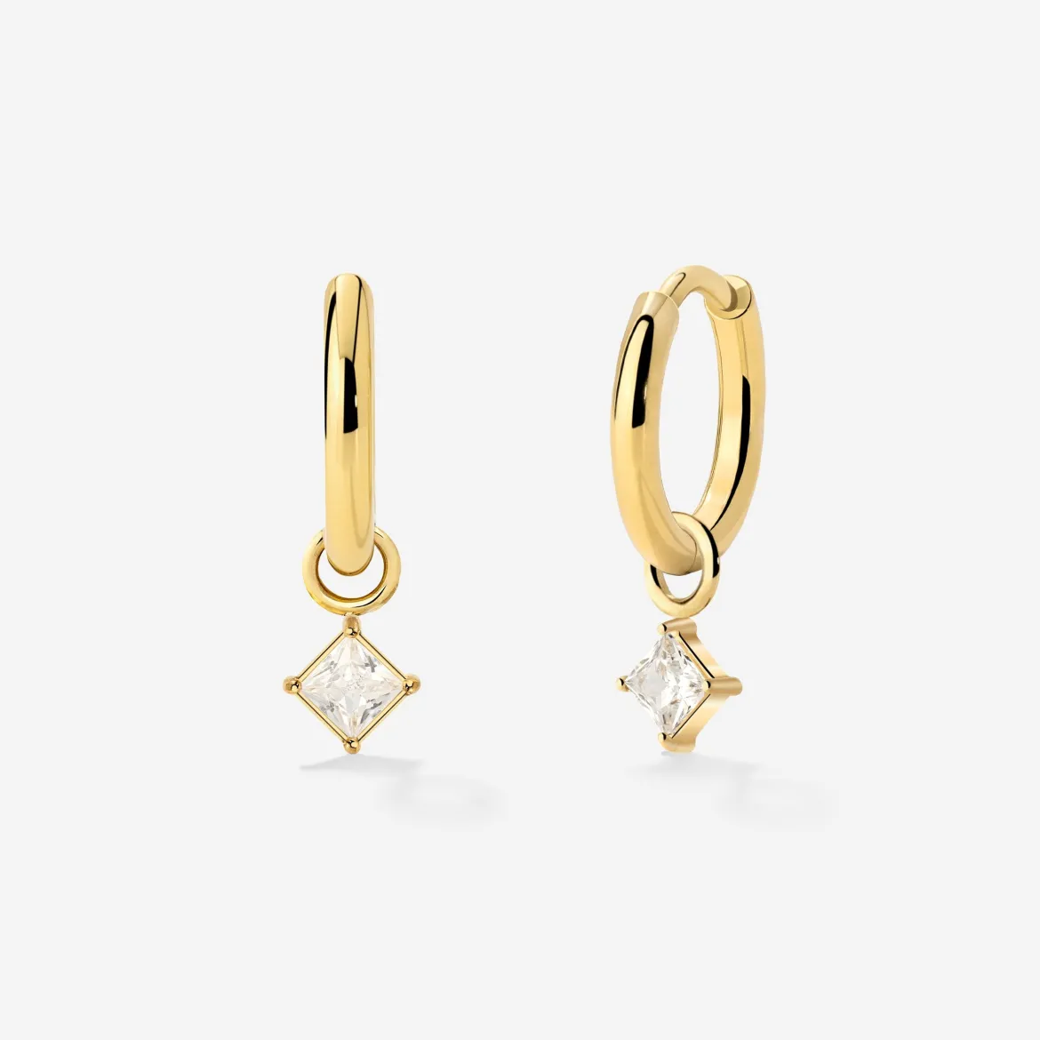North Star Hoop Set Small Gold