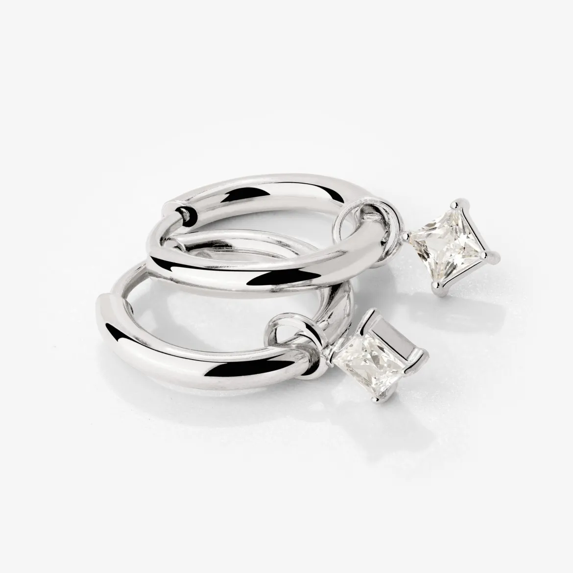 North Star Hoop Set Small Silber