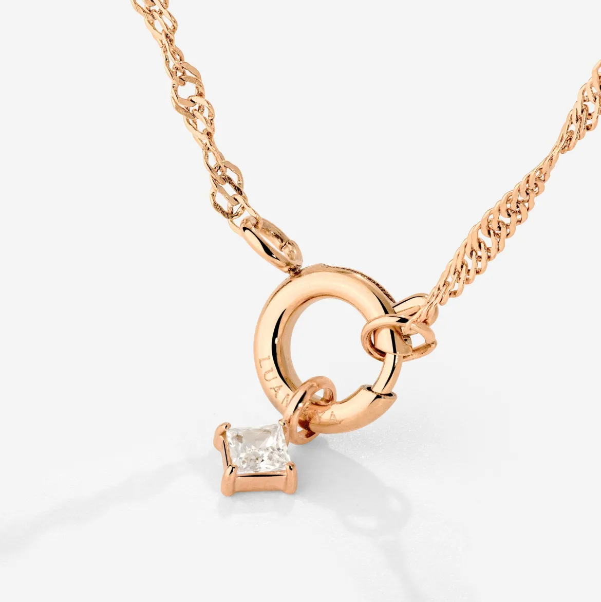 North Star Singapore Chain Necklace Set Roségold