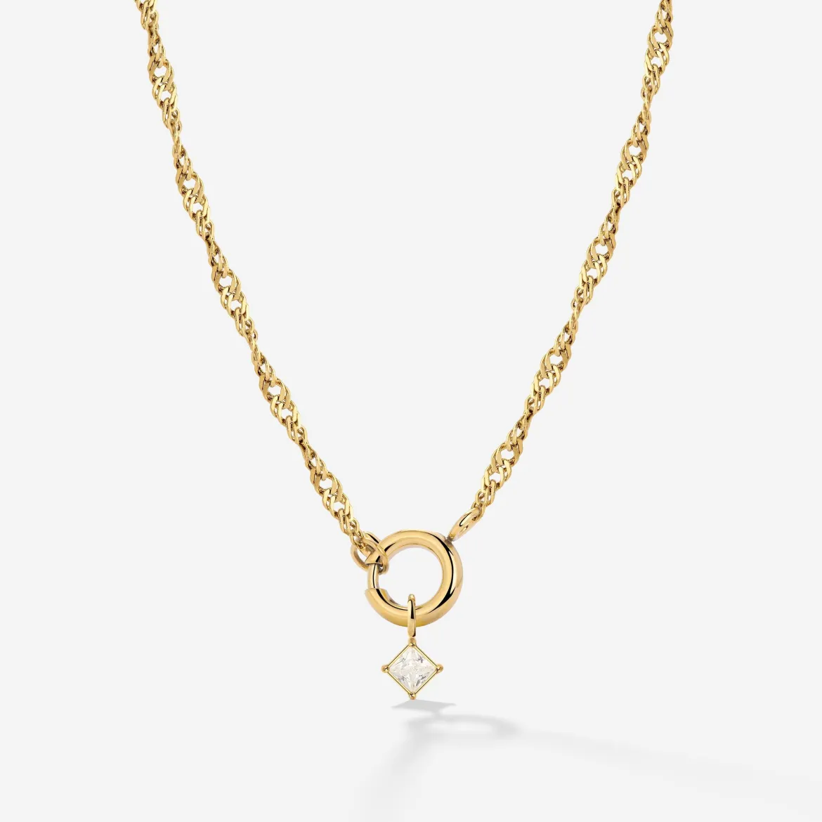 North Star Singapore Chain Necklace Set Gold