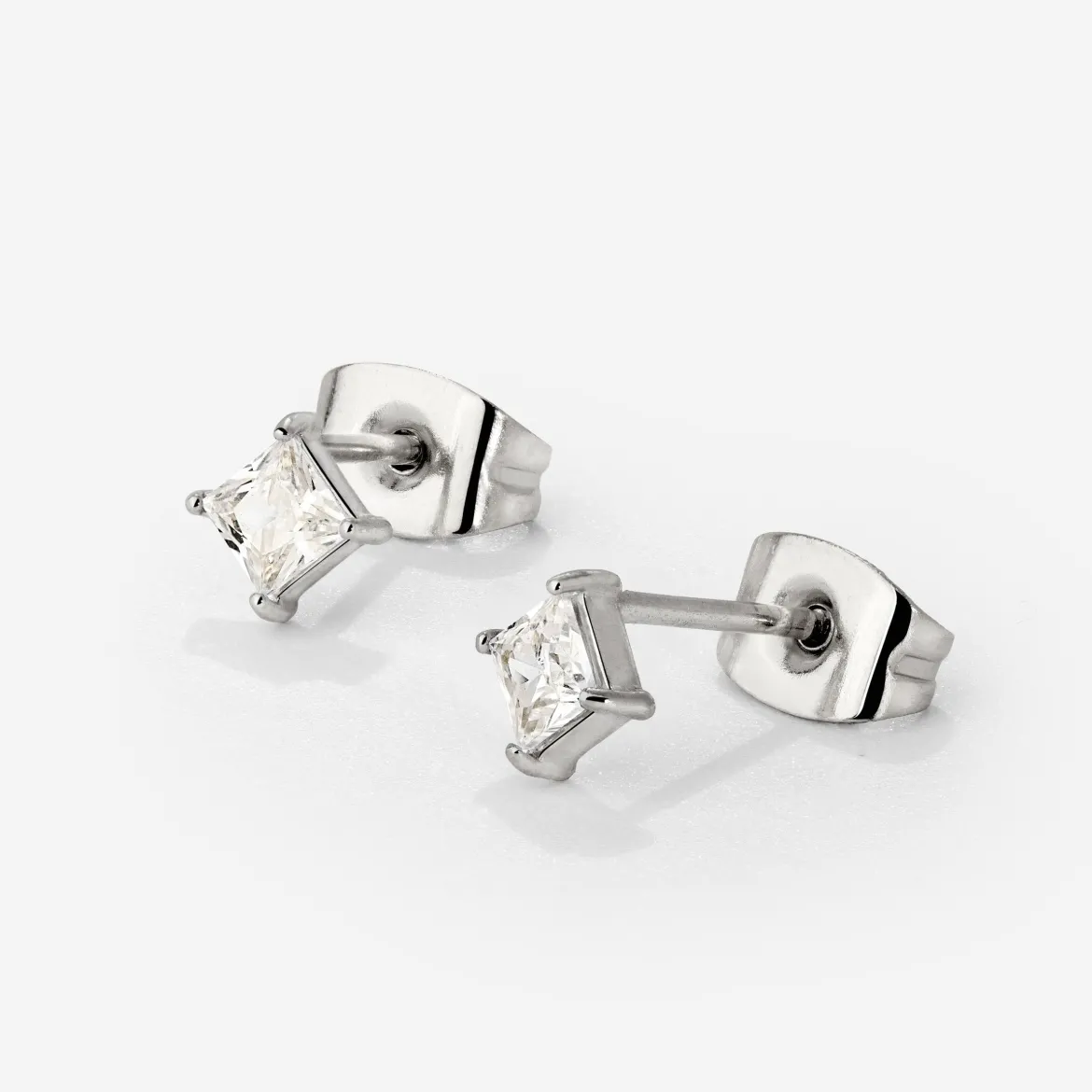 North Star Studs Silber