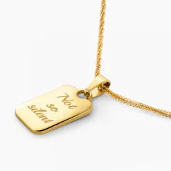 Not so silent Necklace Gold