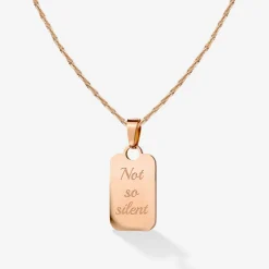 Not so silent Necklace Roségold