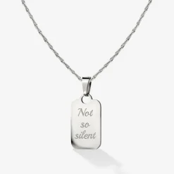 Not so silent Necklace Silber