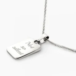 Not so silent Necklace Silber