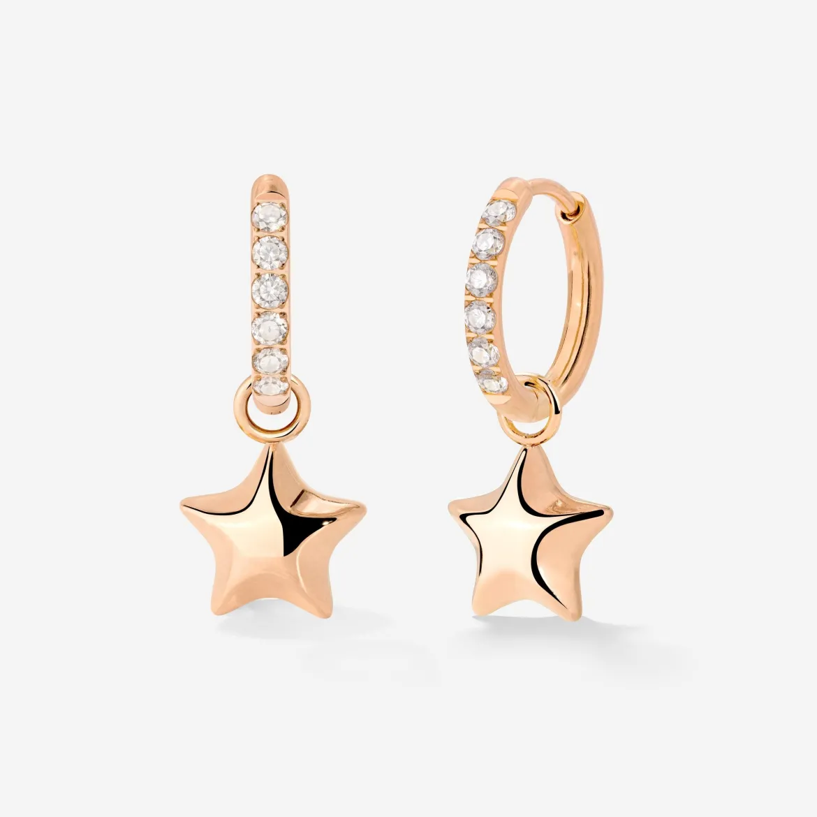 Nova Glimmer Hoop Set Small Roségold