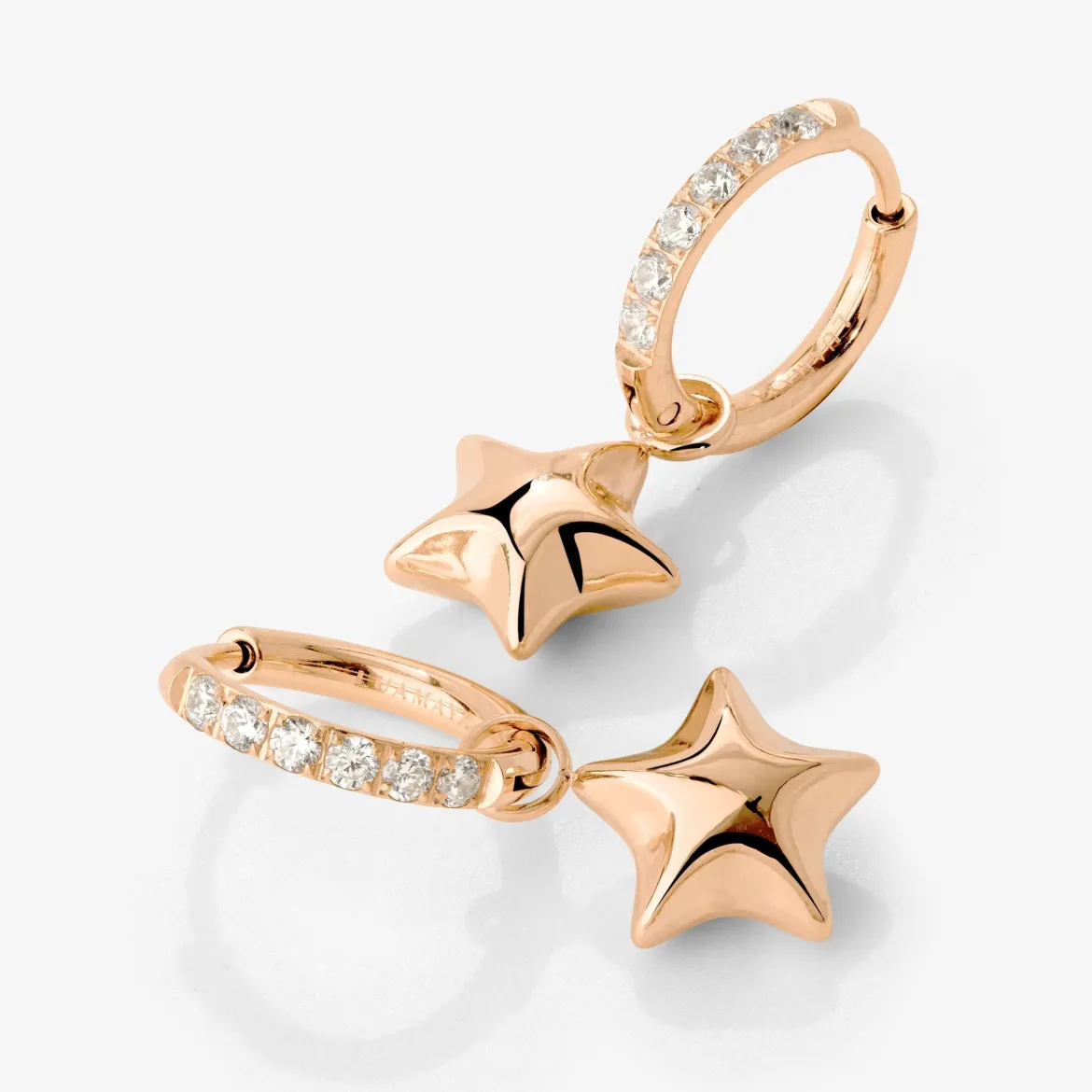 Nova Glimmer Hoop Set Small Roségold