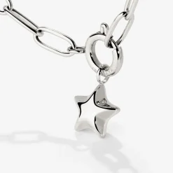 Nova Oval Links Necklace Set Silber
