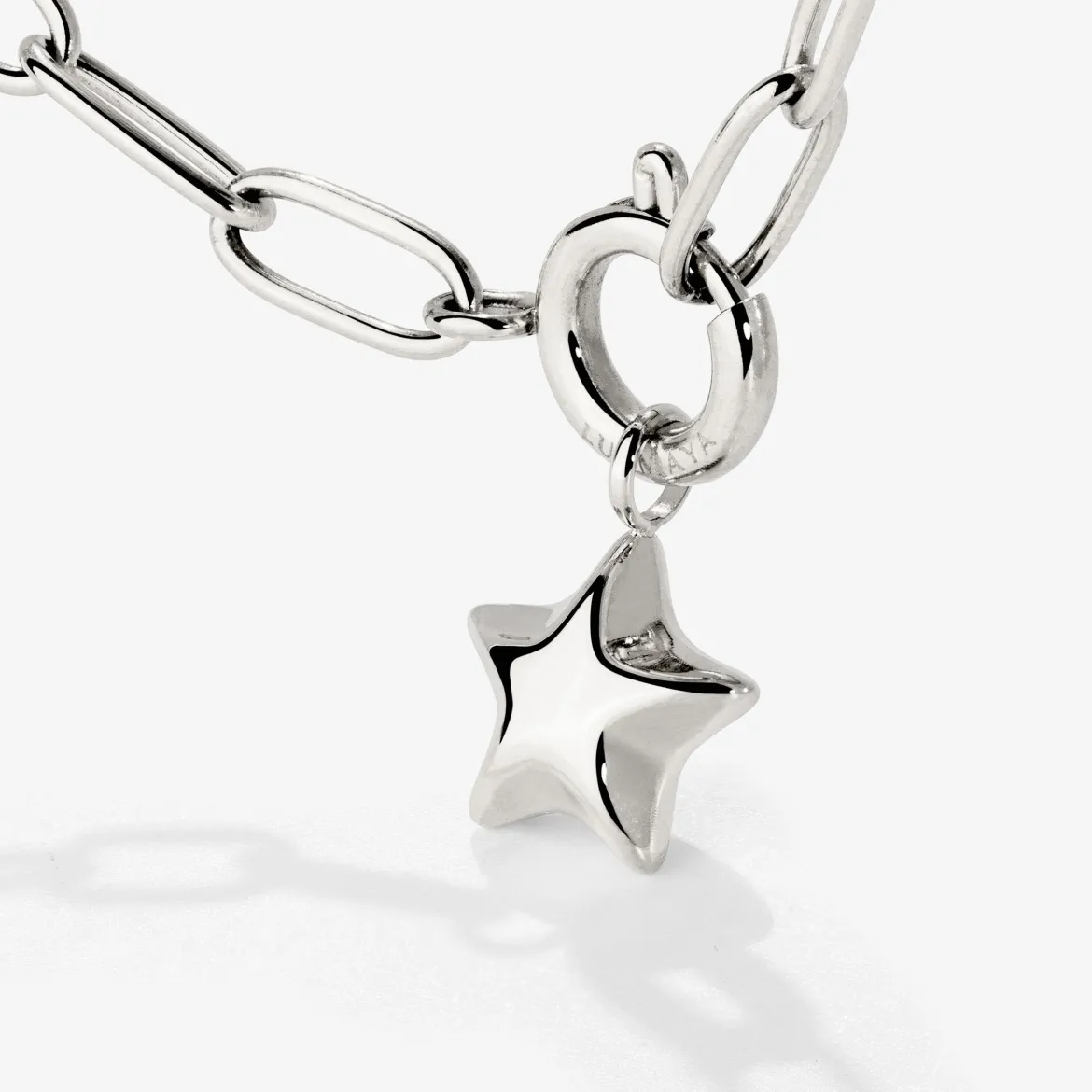 Nova Oval Links Necklace Set Silber