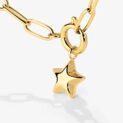 Nova Oval Links Necklace Set Gold