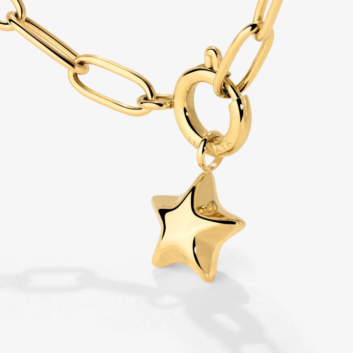 Nova Oval Links Necklace Set Gold