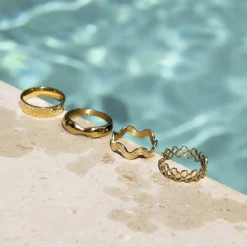 Ocean Depth Ring Silber