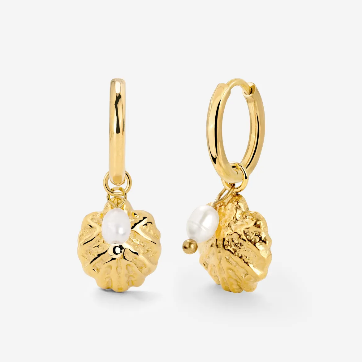 Ocean Lovers Hoop Set Small Gold