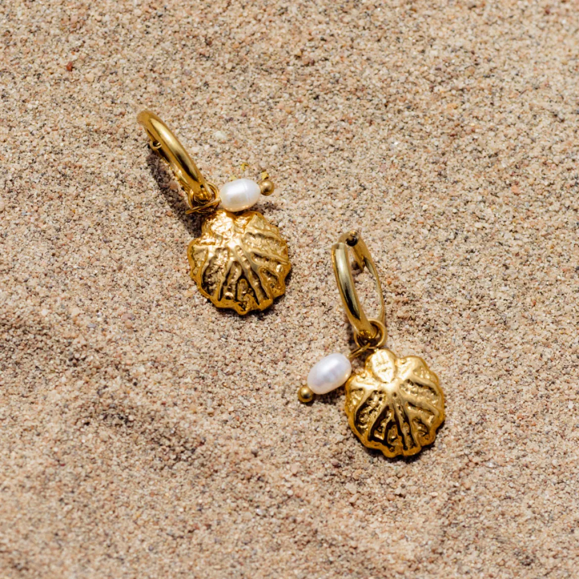 Ocean Lovers Hoop Set Small Gold