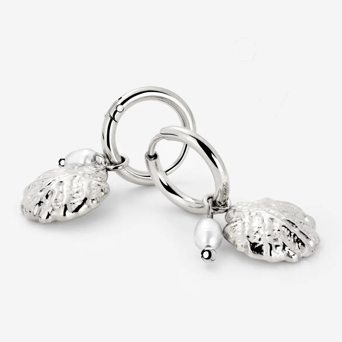 Ocean Lovers Hoop Set Small Silber