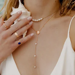Ocean Lovers Y-Necklace Roségold
