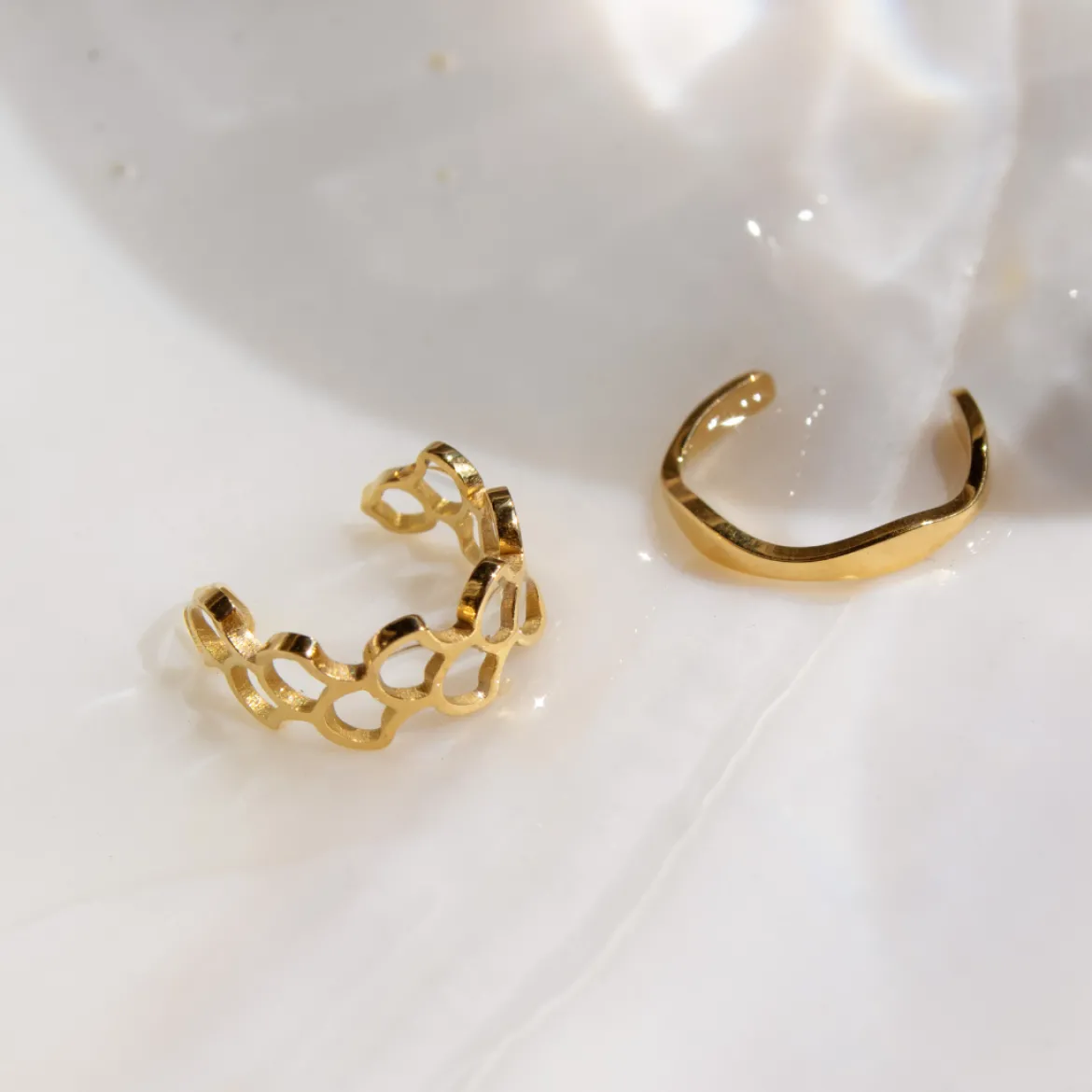 Offbeat Ear Cuff Roségold
