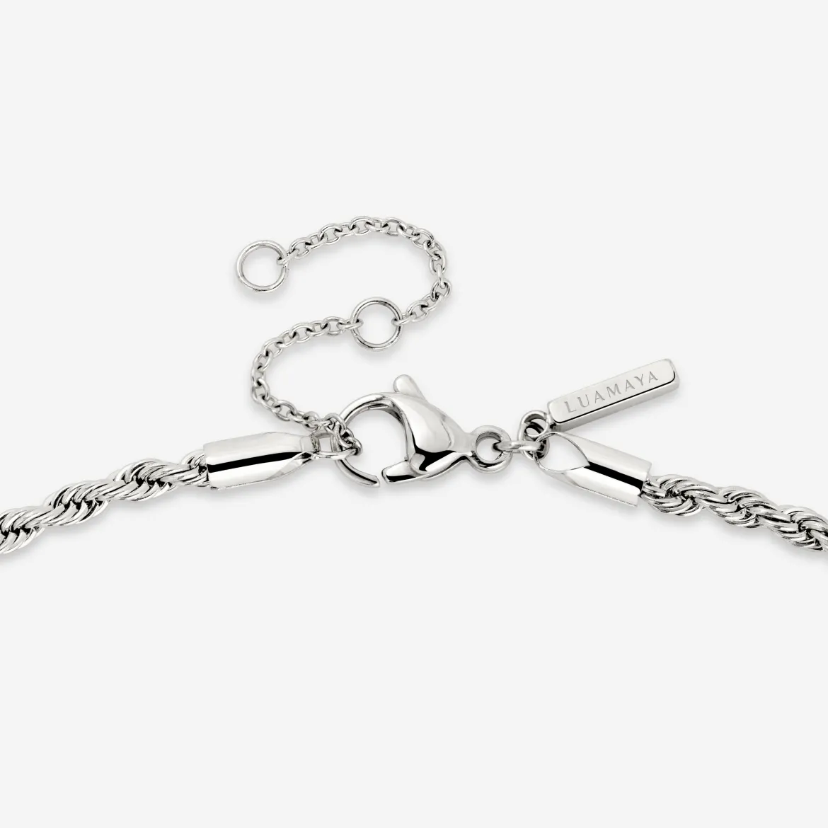 Olive Glow Necklace Silber