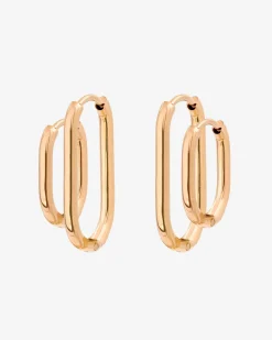 Oval Clean Hoop Bundle Roségold