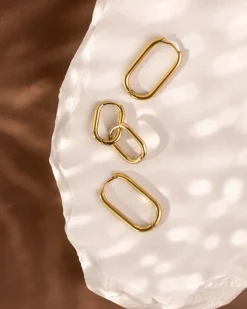 Oval Clean Hoop Bundle Roségold