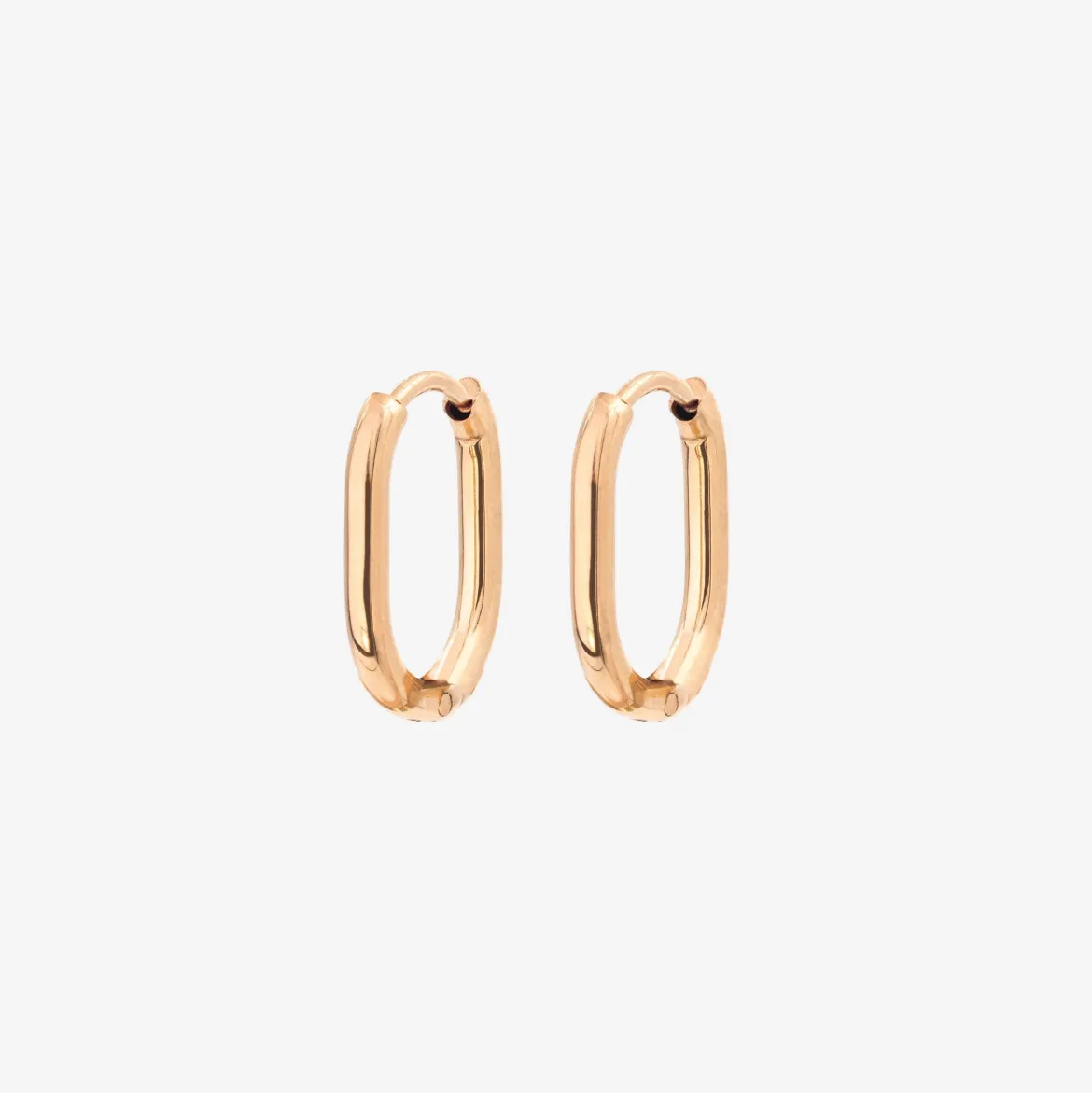 Oval Hoops Baby Roségold