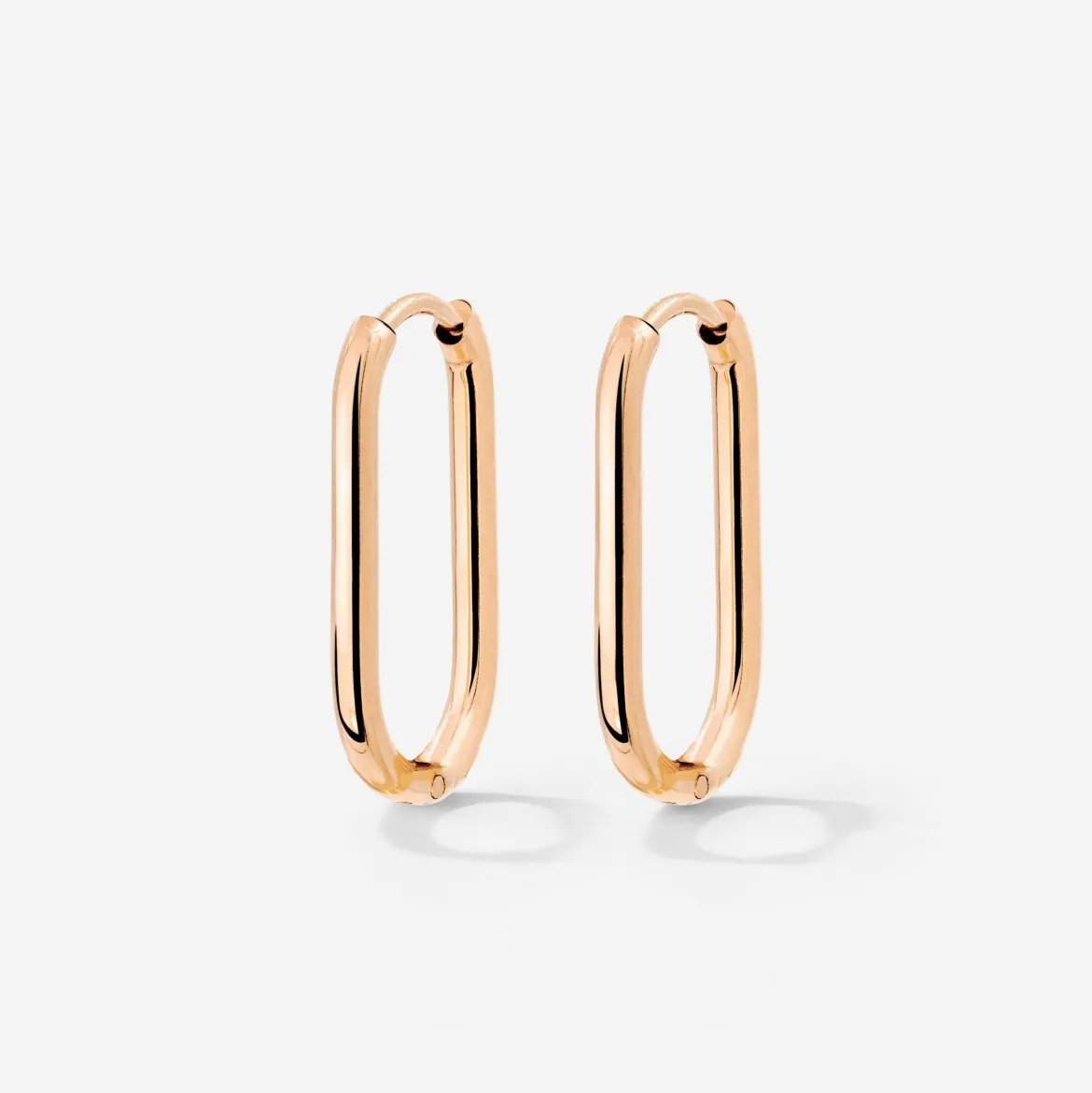 Oval Hoops Small Roségold