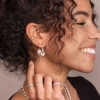 Oval Hoops Small Silber