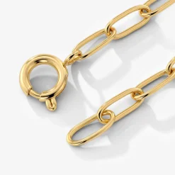 Oval Links Charm Bracelet Set