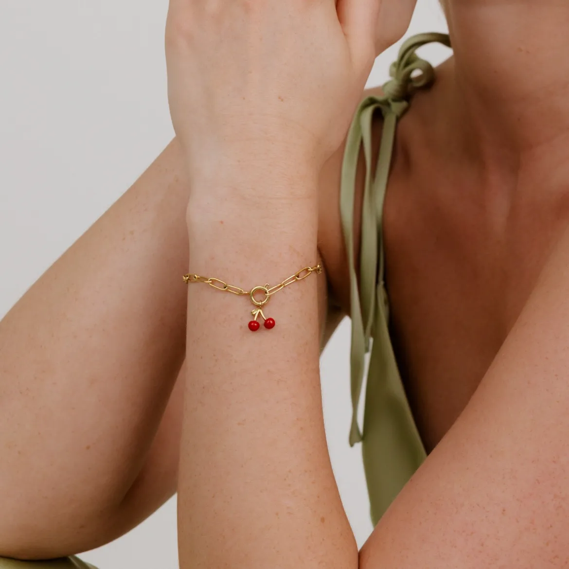 Oval Links Charm Bracelet Set