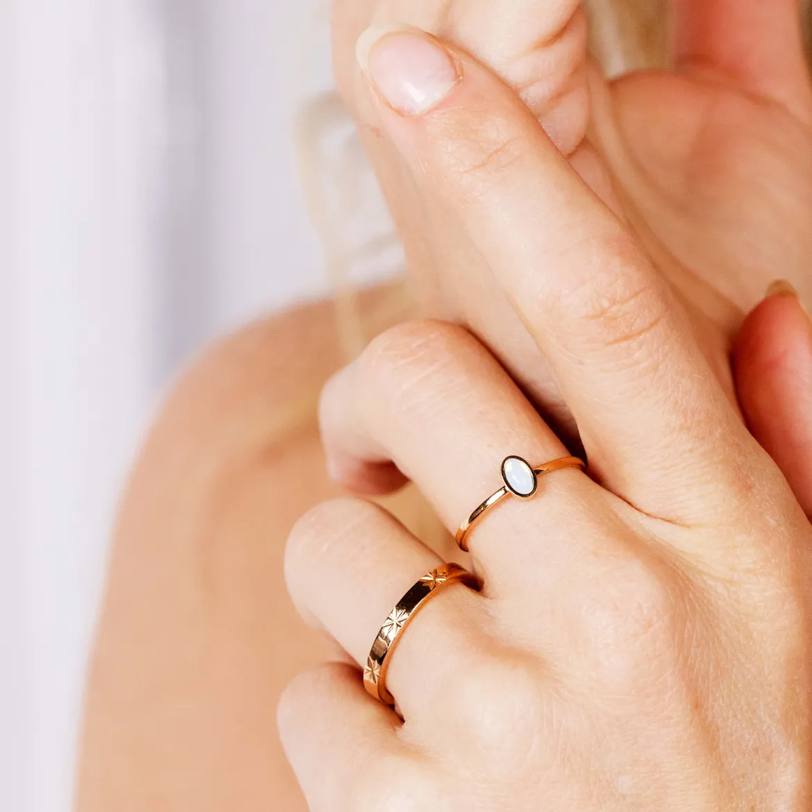 Oval Ring Roségold