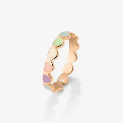 Pastel Hearts Ring Roségold