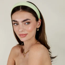 Pastel Satin Headband - Lila