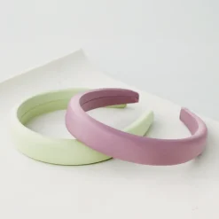 Pastel Satin Headband - Lila