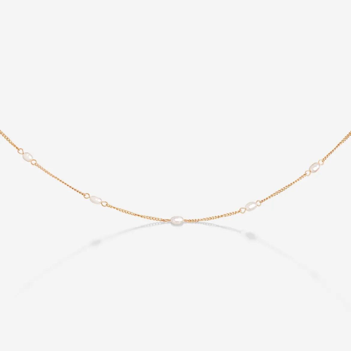 Pearl after Pearl Choker Roségold