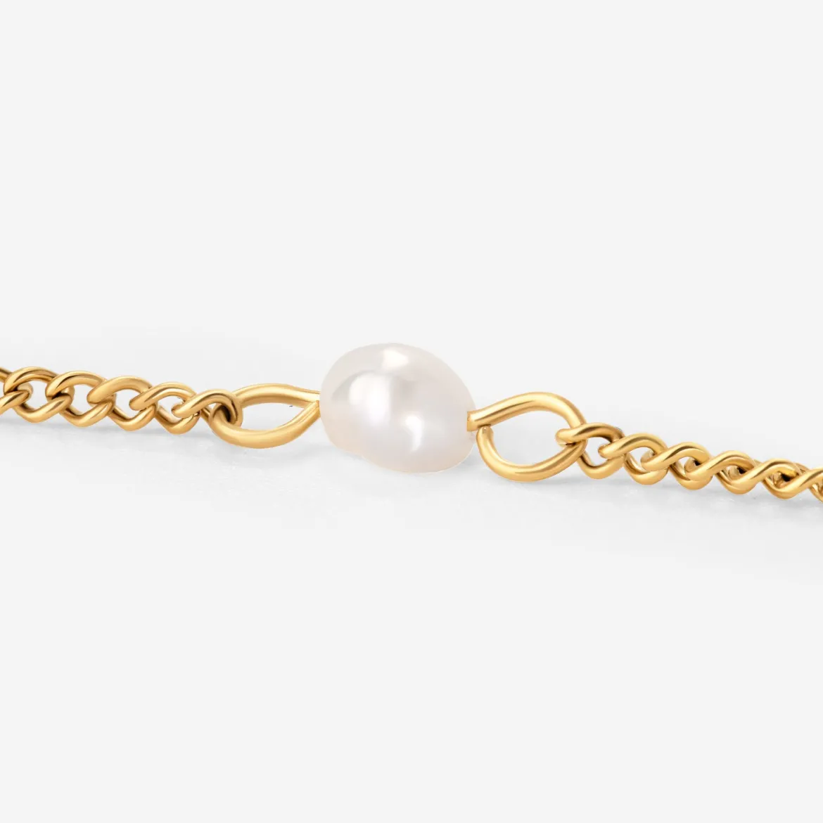 Pearl after Pearl Choker Gold