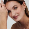 Pearl Cluster Hoops Roségold
