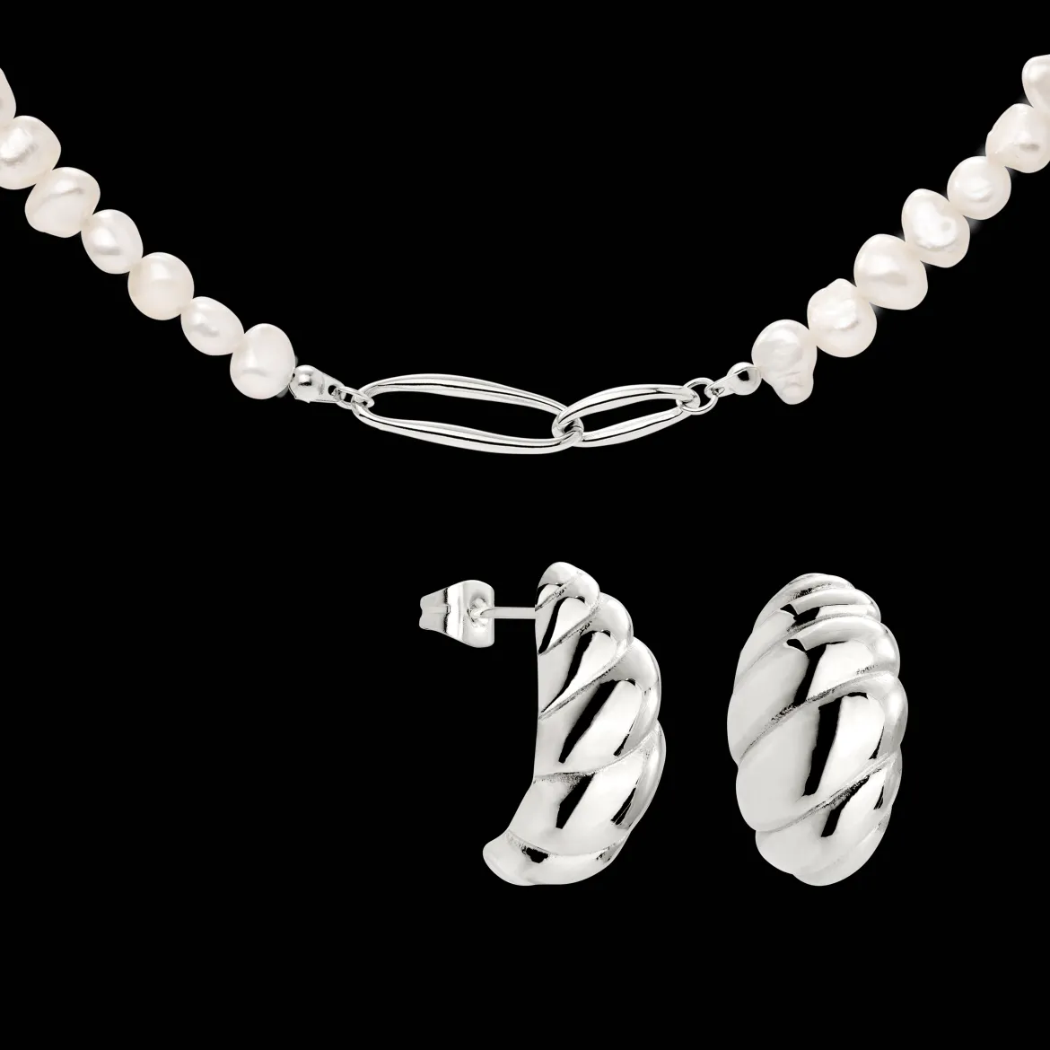 Pearl 'n' Twist Bundle Silber