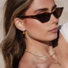 Pearl u0026 Fan Studs Gold