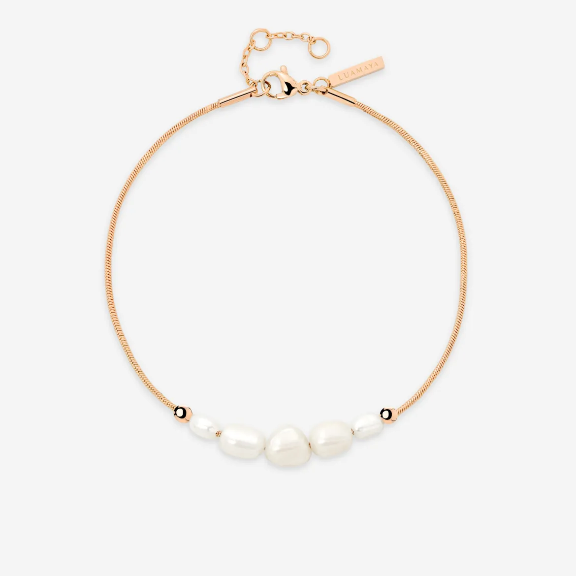 Pearlessence Anklet Roségold