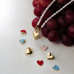 Pearly Charm Necklace Gold