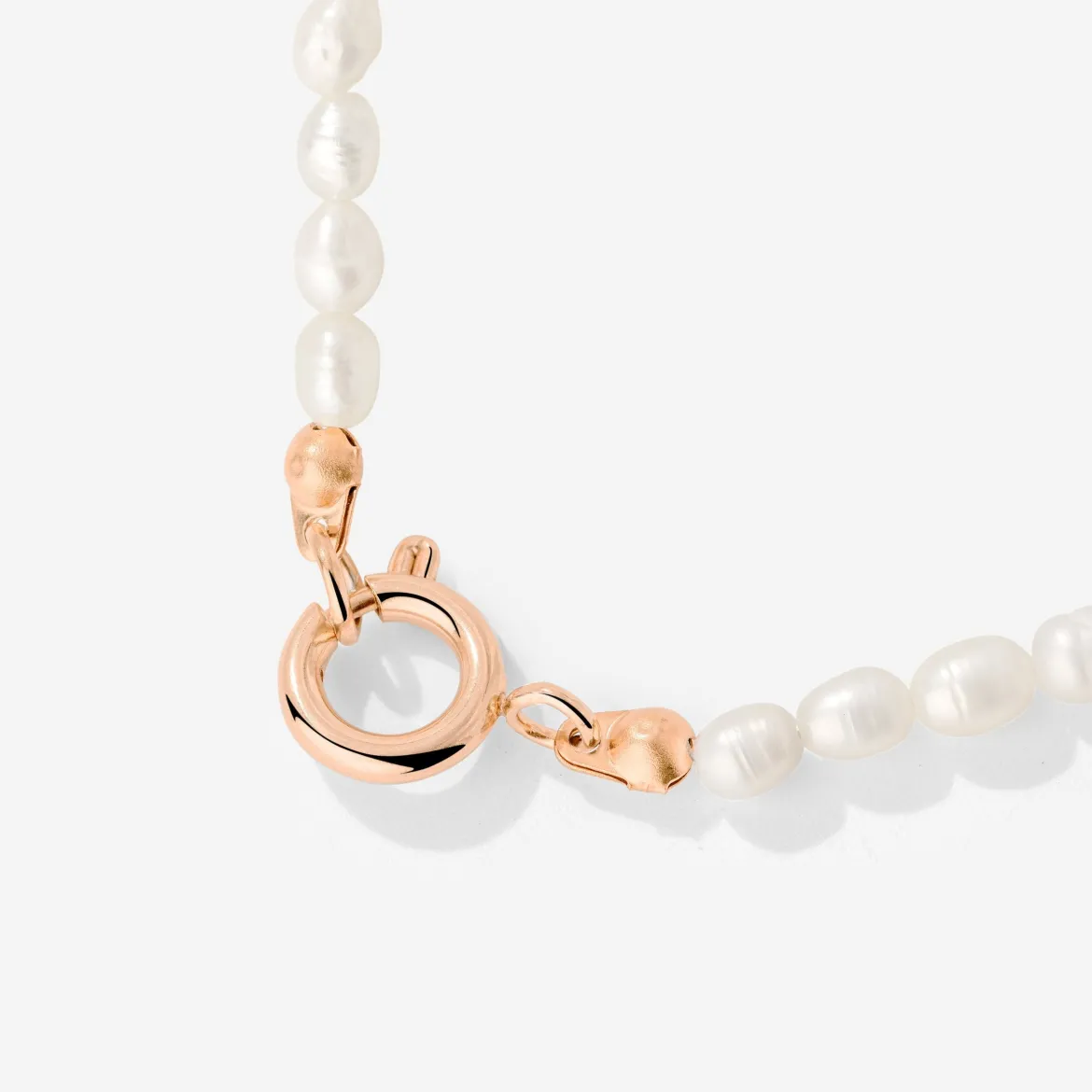 Pearly Charm Necklace Roségold